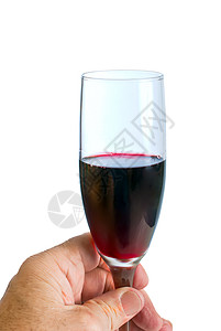 握着红酒杯的手玻璃派对香味水晶饮料庆典品酒红色液体图片