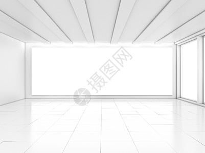 空空白色房间 最小化风格大厅推介会工作室创造力地面画廊窗户财产办公室房子图片