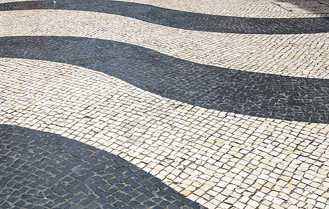 人行道中的摩西语街道瓷砖马赛克背景图片