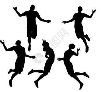 blac 的足球运动员剪影行动白色黑色玩家游戏运动插图分数犯规男性图片