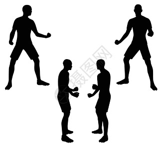 blac 的足球运动员剪影奖金男性插图游戏跑步黑色玩家分数锦标赛图片