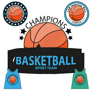 一套篮球锦标赛标志 韦克托大学篮子品牌运动团队白色游戏徽章冠军竞赛图片