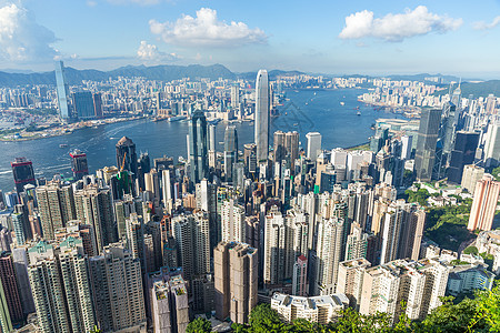 香港市风景摩天大楼办公室天空景观场景建筑建筑学商业港口旅行图片