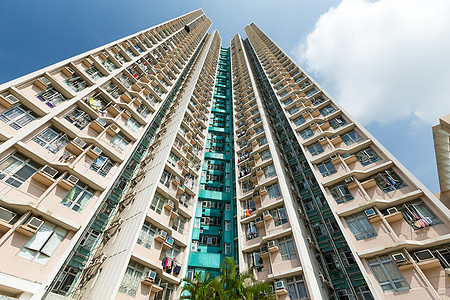 低角度的天花板多层城市生活海拔密度城市框架窗户建筑学天空蓝色图片
