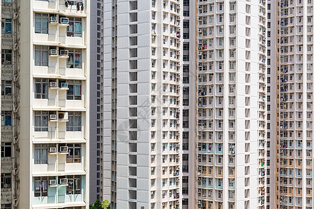 香港的住宅楼群建设市中心密度高楼城市生活住房摩天大楼框架城市人口财产图片