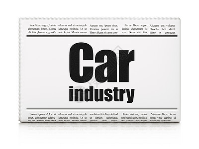 工业概念 报纸头条标题 汽车业活力工程炼油厂杂志文章阅读工厂通讯出版物渲染图片