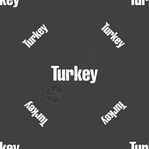 土耳其标志 灰色背景上的无缝模式 韦克托加拉塔生产插图经济海豹脚凳标签市场保修单建筑图片