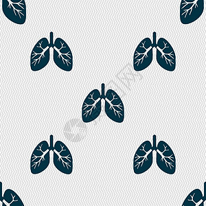肺部标志 具有几何纹理的无缝模式 韦克托测试科学艺术气道实验室身体结核网络呼吸器官图片