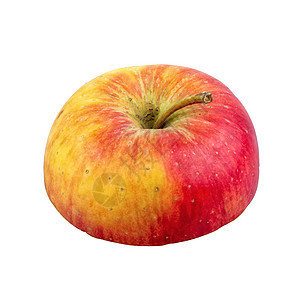 白背景切苹果 C宏观小路饮食红色食物剪裁白色绿色水果营养图片