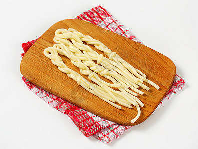 斯洛伐克字符串奶酪食物小吃抹布美食字符串奶制品手工茶巾砧板辫子图片