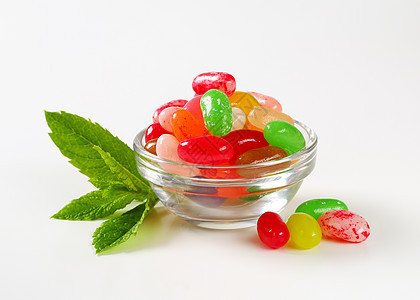 果糖豆软糖口味盘子水果味甜点玻璃团体图片