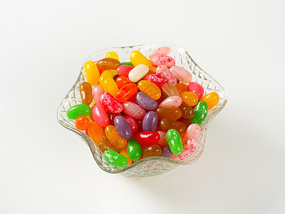 果糖豆口味糖豆甜点软糖玻璃水果味糖果团体盘子背景图片