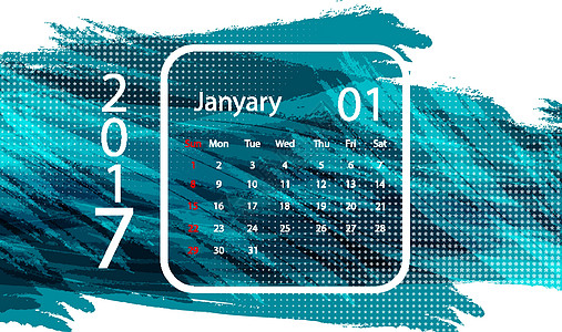 201 的矢量日历商业插图规划师数字日程时间年度办公室季节红色图片