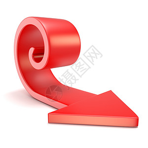 红螺旋箭头3D图片