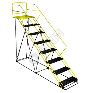 带有平台的梯层 - 3D Made图片