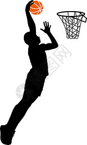 男子在白色背景上打篮球的黑色剪影团体工作画家行动购物插图数字身体女性学生图片
