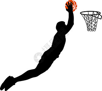 男子在白色背景上打篮球的黑色剪影艺术男人头发数字行动戒指艺术品成人插图工作图片