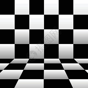 墙壁和地板的象棋背景 看矢量艺术作品的角度背景图片