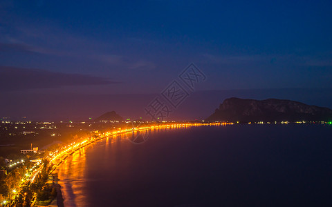 来自泰国的区景象天空天线天际城市旅游日落建筑学海洋景观蓝色图片