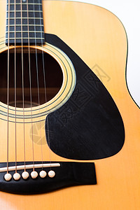 白色背景的音乐吉他国家民间艺术破烂材料指板海报摄影水平乐器图片