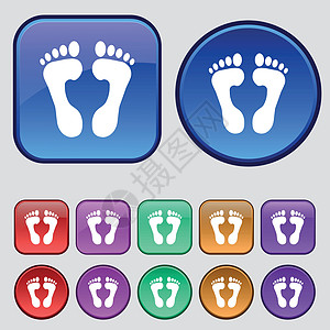 食品步骤图标标志 一套十二个复古按钮为您的设计 韦克托男人打印运动烙印身体手指动物电脑质量墨水图片