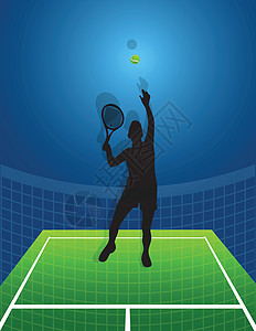 运动背景网球 男人速度插图女性法庭青少年锻炼成人球拍活力图片