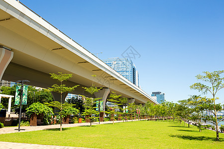 香港海滨公园人行道草地蓝色观光地标阳光景观享受公园建筑图片