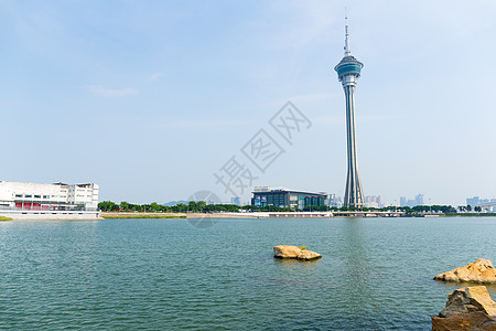 澳门天际线蓝色建筑天空酒店吸引力公寓岩石景观建筑学市中心图片