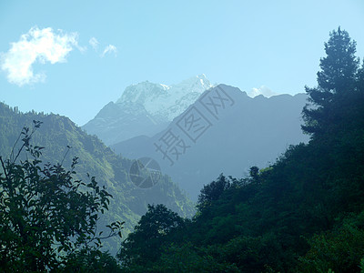 喜马拉雅山地运动生态旅游阴霾生态顶峰路径首脑全景天空野生动物图片