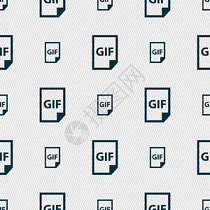 文件 GIF 图标符号 具有几何纹理的无缝模式 韦克托档案打印纸板照片艺术互联网网站标识插图技术图片