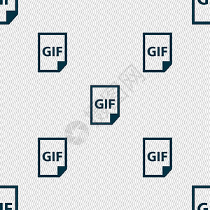 文件 GIF 图标符号 具有几何纹理的无缝模式 韦克托插图照片字母包装数据文件夹网络文档合同电脑图片