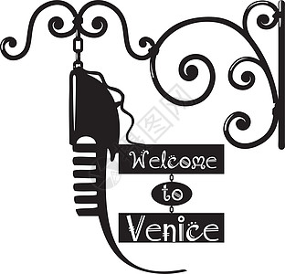 欢迎来到威尼斯背景图片
