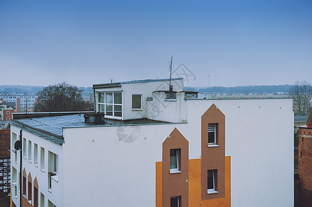 公寓区块办公室住房城市商业财产建筑学蓝色阳台建筑房子图片
