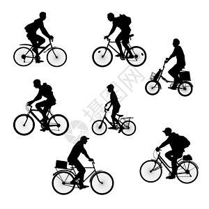 自行车骑人环影集图片