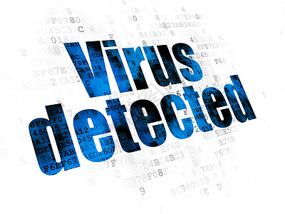 在数字背景上检测到隐私概念病毒密码监视器网络代码展示监护人保卫政策警报裂缝图片