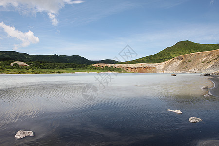 库纳西尔库里尔斯群岛俄罗斯联邦边缘旅行风景场景石头地形地质学砂岩悬崖矿物图片