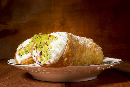 经典西西里根菜甜点美食环境奶油自助餐食物宴会庆典开心果蛋糕图片
