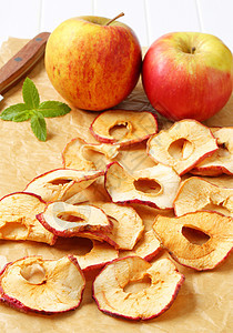 苹果薯片烘焙苹果片水果用纸羊皮纸食物棕色面包纸小吃图片