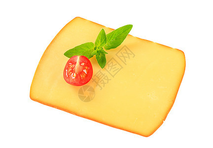 烟熏奶酪切片高架熏制小吃冷盘食物奶制品图片