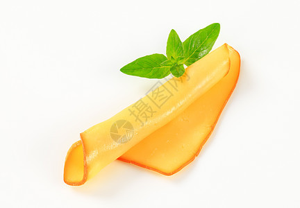 烟熏奶酪切片冷盘小吃黄色熏制奶制品图片