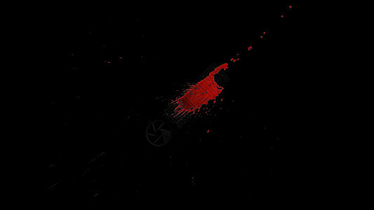红色鲜血喷溅散射色孤立的阿尔法频道背景艺术绘画速度泼彩飞溅油漆色彩血溅液体背景图片