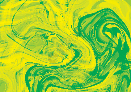 绿色和黄色涂料 横向抽象背景的明亮喷洒图片