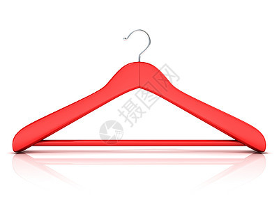 红色晒衣架 3D店铺零售金属精品配件家政鲈鱼衬衫梳妆台衣帽间背景图片