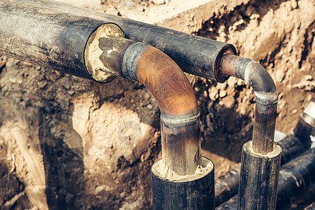 维修供暖供水运输的工业水管保养费活力工程建造金属装修管子泄漏失败技术公用事业图片