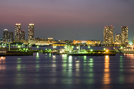 横滨摩天大楼建筑物港口摩天轮市中心景观城市旅行天空车轮图片