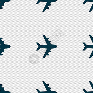 平面图标标志 具有几何纹理的无缝模式 韦克托引擎天空飞机场空气航空航空公司插图艺术收藏飞机图片
