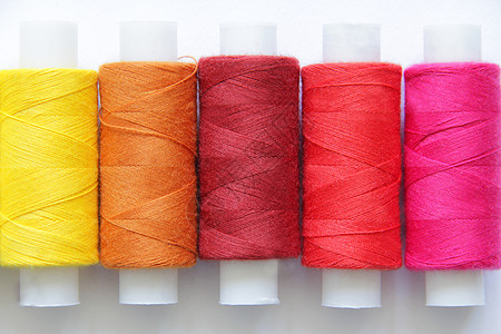 缝合彩色线织物刺绣针线活工艺裁缝卷轴细绳衣服线程棉布图片