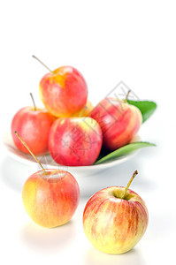 带有白碗苹果红色饮食收成白色食物黄色水果营养图片