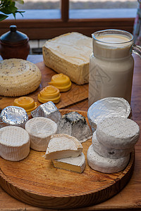 一套不同的奶酪营养饮食农场奶制品技术产品山羊蓝色小吃生产图片