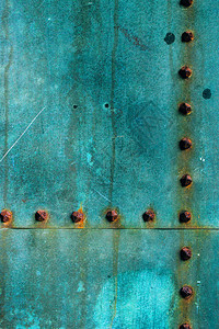 氧化铜板表面纹理划痕盘子材料蓝色腐蚀风化乡村古铜色金属黄铜图片